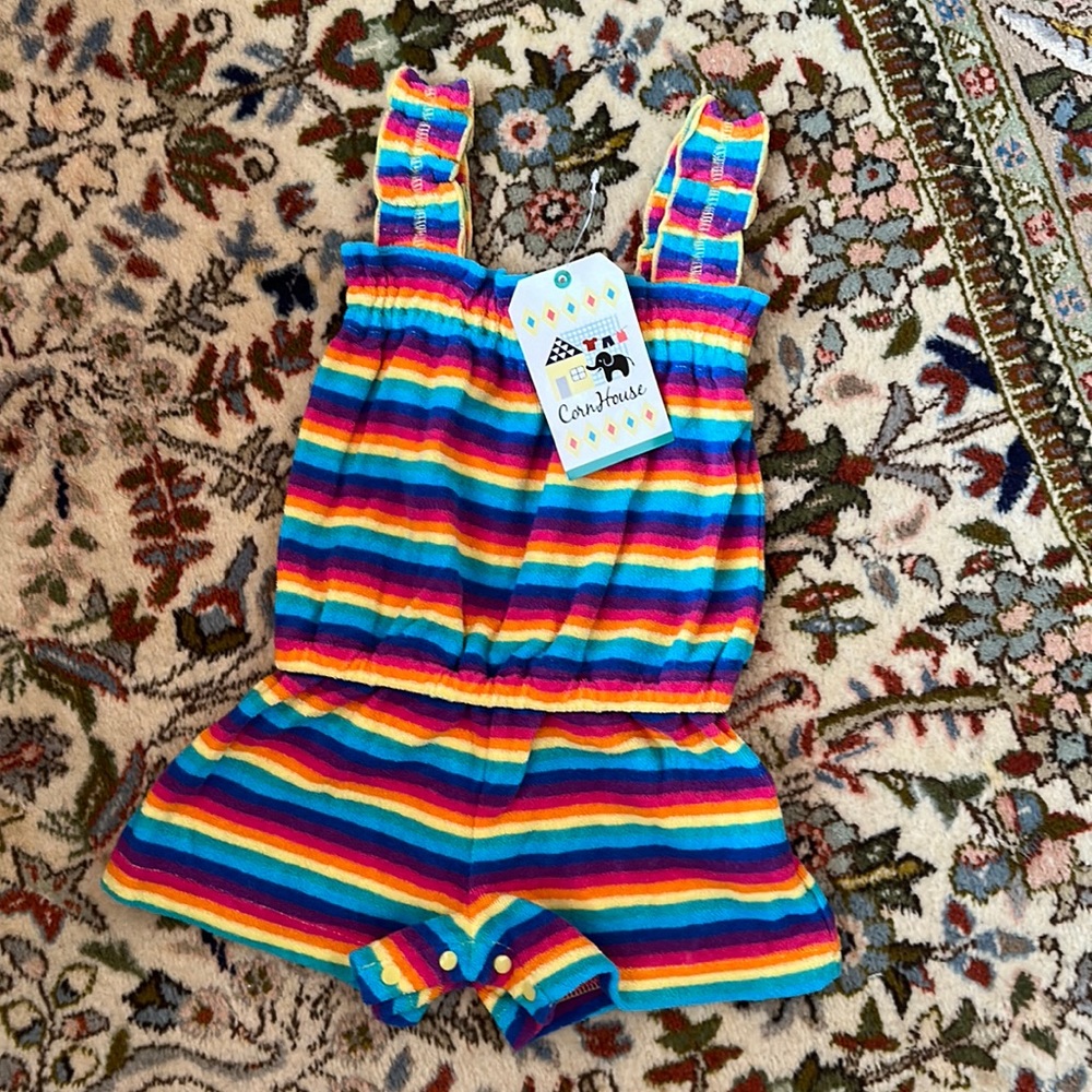 NWT Rainbow Terry Jumper - Size 80